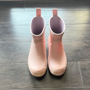Hunter Blush Pink Waterproof Boots
